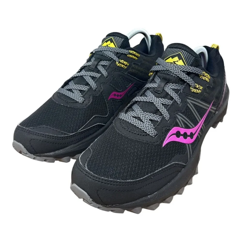 Saucony Black and Pink Athletic Shoes